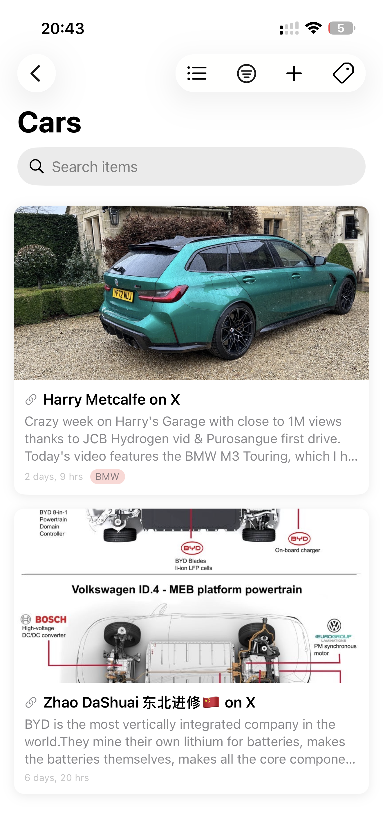 Keepstack stack detail — Cars